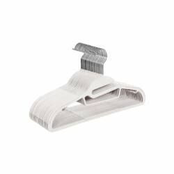 Plastikinės pakabos, 20 vnt, baltos spalvos