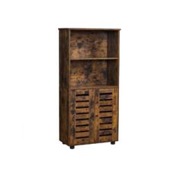 Vonios spintelė su 2-iais atvirais skyriais, natūralios spalvos