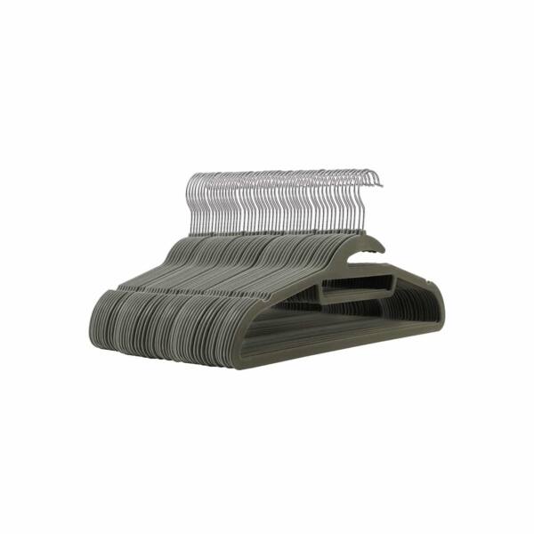 Aksominės pakabos 50 vnt., pilkos spalvos