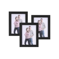Nuotraukų rėmelis, 3 vnt 13 x 18 cm, juodos spalvos