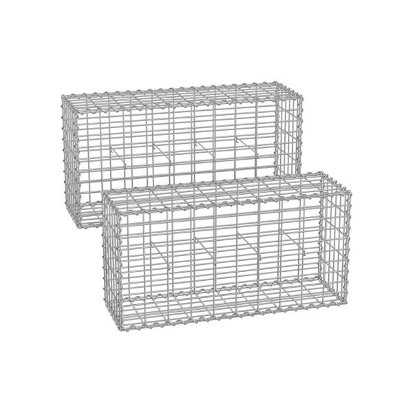 5 x 10 cm dydžio gabioniniai krepšeliai, 2 vnt. 100 x 50 x 30 cm