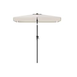 Pastatomas stačiakampis skėtis 200 x 150 cm su rėmu, smėlio spalvos