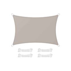 Saulės burė 2 x 3 m stačiakampio formos, taupe spalvos