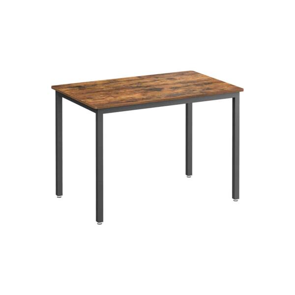 Valgomojo stalas skirtas 4 asmenims, vintažinės rudos - juodos spalvos