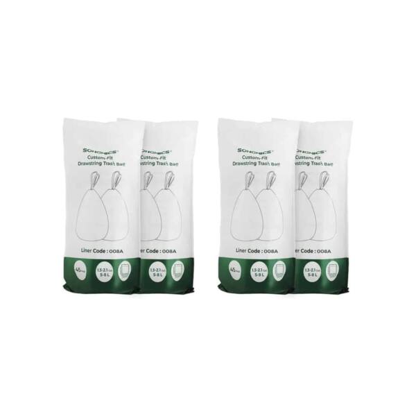 Šiukšlių maišai 8 litrų talpos su užtrauktuku, 2 x 45 vnt.