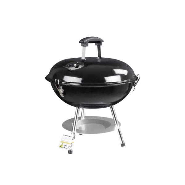 Grilis / kepsninė anglims 34,5 cm, juodos spalvos