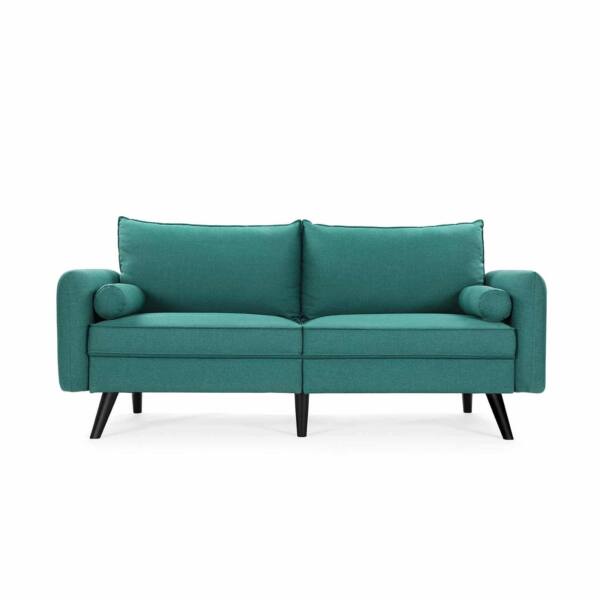 Svetainės sofa 180 x 82 x 83 cm, smaragdo žalios spalvos