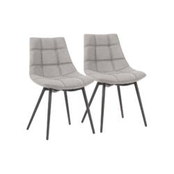 Valgomojo kėdžių rinkinys 2 vnt., pilkos spalvos