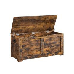 Batų suoliukas su atveriamu dangčiu 40 x 100 x 46 cm,vintažinės spalvos