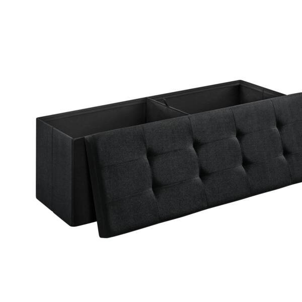 Pufas 110 x 38 x 38 cm, juodas