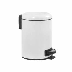 Šiukšliadėžė 22 x 16,7 x 25 cm, baltos spalvos