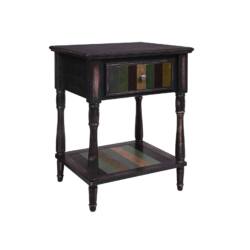 Šoninis / naktinis staliukas, kolonijinio stiliaus