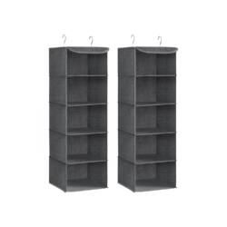 Pakabinamų organizatorių rinkinys, 2 vnt., pilkos spalvos