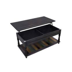 Vintažinio stiliaus reguliuojamo auksčio kavos staliukas