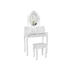 Elegantiškas Kosmetinis staliukas su besisukančiu veidrodžiu