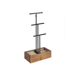 Papuošalų laikiklis / dėžutė, tamsiai rudos-juodos spalvos