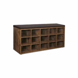 Batų lentyna su paminkštinimu, rudos spalvos LHS15BX