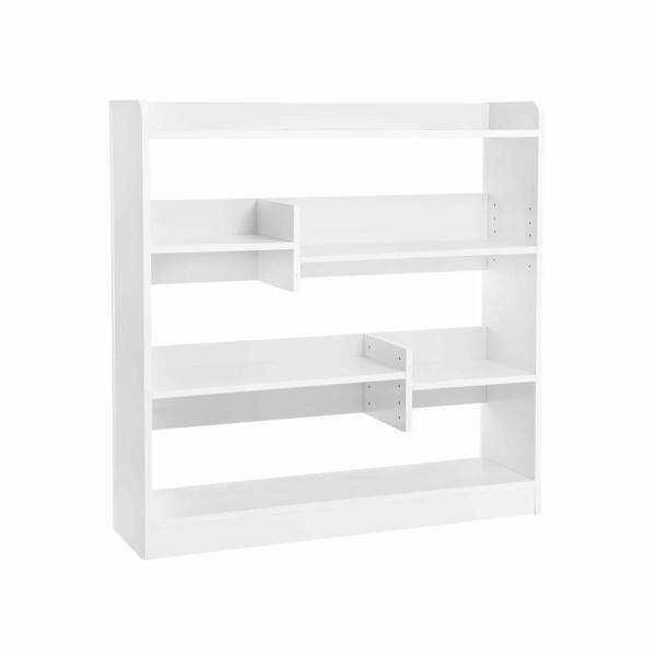 Reguliuojama knygų lentyna, baltos salvos 90 x 91 x 24 cm