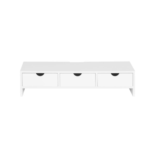 Monitoriaus stovas 51x25x12cm., baltos spalvos BBF03-W