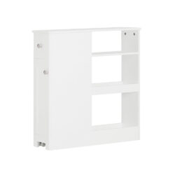 Pastatoma vonios spintelė 65x20x70cm., baltos/sidabrinės spalvos BZR106-W