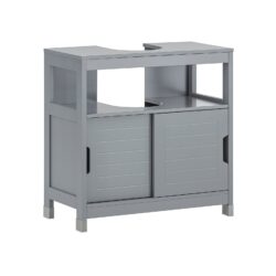 Pastatoma vonios spintelė po kriaukle 60x30x60cm., pilkos spalvos FRG128-II-SG