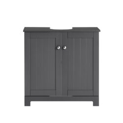 Pastatoma vonios spintelė po kriaukle 60x30x60cm., tamsiai pilkos/sidabrinės spalvos BZR18-II-DG