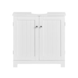 Pastatoma vonios spintelė po kriaukle 60x30x60cm., baltos/sidabrinės spalvos BZR18-II-W