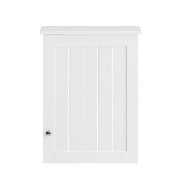 Sieninė vonios spinta 40x23x52cm., baltos/sidabrinės spalvos BZR19-W