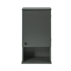 Sieninė vonios spinta 40x21x76cm., pilkos/juodos spalvos BZR25-DG
