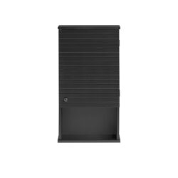 Sieninė vonios spintelė 40x21x76cm., juodos spalvos BZR25-SCH