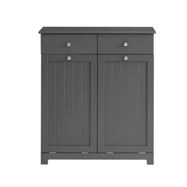 Pastatoma vonios spintelė po kriaukle 78x38x91cm., tamsiai pilkos/sidabrinės spalvos BZR33-DG