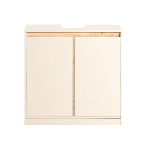 Pastatoma vonios spintelė po kriaukle 60x30x60cm., kreminės/šviesiai rudos spalvos BZR78-MI