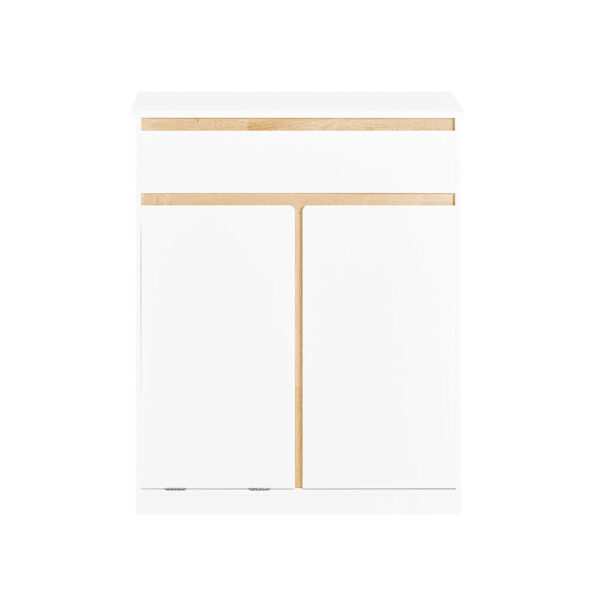 Pastatoma vonios spintelė 71x33x85cm., baltos/šviesiai rudos spalvos BZR79-W