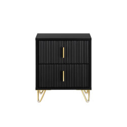 Naktinis staliukas 40x40x47cm., juodos/auksinės spalvos FBT115-SCH