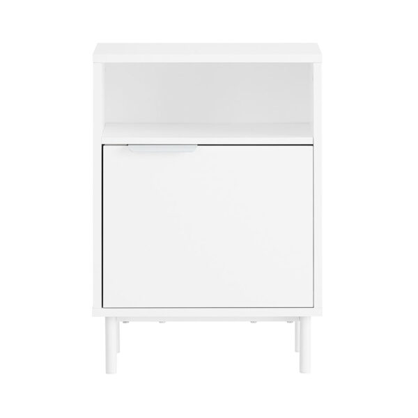 Naktinis staliukas 40x35x57cm., baltos spalvos FBT124-W