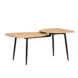 Kavos staliukas 100x54x45cm., juodos/šviesiai rudos spalvos FBT127-N