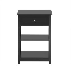 Šoninis staliukas 45x30x68cm., juodos/sidabrinės spalvos FBT46-SCH