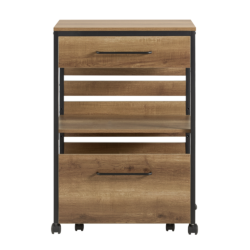 Virtuvės vežimėlis 60x45x90cm., rudos/juodos spalvos FKW118-PF