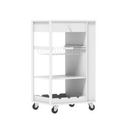 Virtuvės vežimėlis 50x37x86cm., baltos spalvos FKW12-W