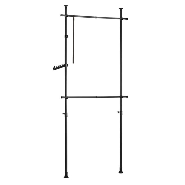 Atvira drabužių spinta 122x270cm., juodos spalvos FRG109-SCH