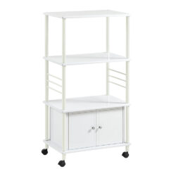 Virtuvės spintelė 60x40x114cm., baltos/sidabrinės spalvos FRG12-W