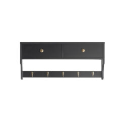 Sieninė drabužių kabykla 60x15x27cm., juodos spalvos FRG178-SCH