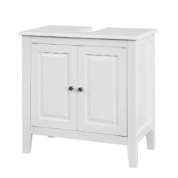 Pastatoma vonios spintelė po kriaukle 60x30x62cm., baltos/sidabrinės spalvos FRG202-W