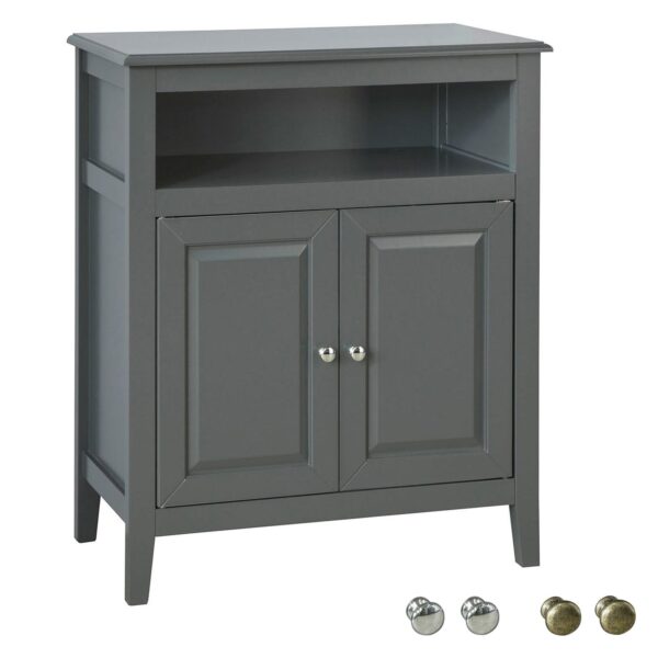 Pastatoma vonios spintelė 69x33x80cm., pilkos/sidabrinės spalvos FRG204-DG