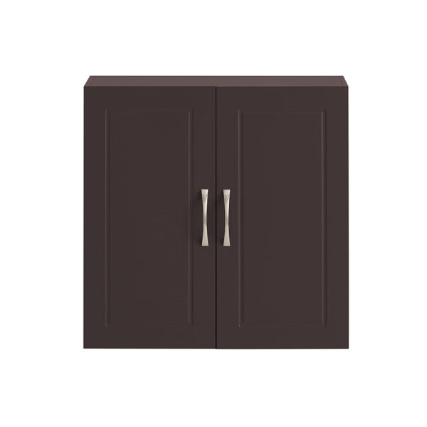 Sieninė spintelė 60x30x60cm., rudos/sidabrinės spalvos FRG231-BR