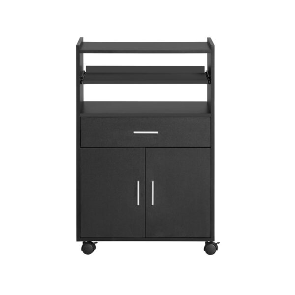 Virtuvės spintelė 59x40x92cm., juodos/sidabrinės spalvos FSB09-SCH