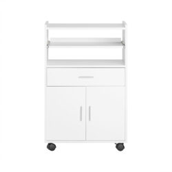 Virtuvės spintelė 59x40x92cm., baltos/sidabrinės spalvos FSB09-W