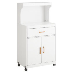 Virtuvės spintelė 62x40x119cm., baltos/šviesiai rudos spalvos FSB12-W