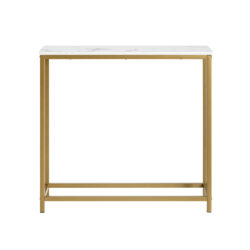 Konsolinis stalas 80x30x75cm., auksinės/baltos spalvos FSB29-G