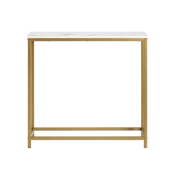 Konsolinis stalas 80x30x75cm., auksinės/baltos spalvos FSB29-G